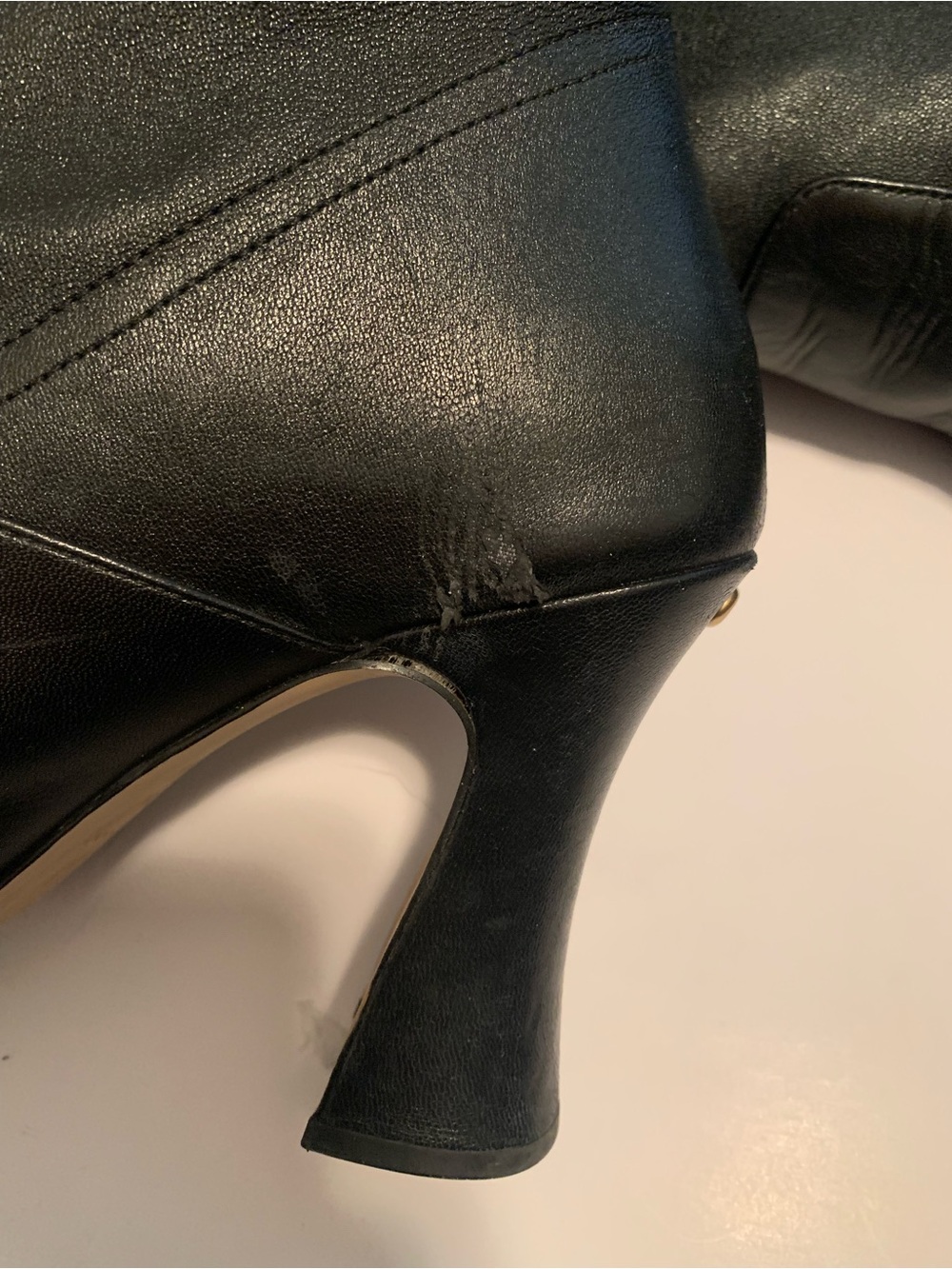 Coach CeCe Black Leather Boot - Size 10 - Picture 5 of 9